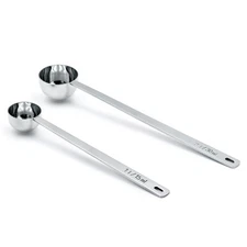 2Pcs Coffee Scoop Spoon - 1 Tbsp (15ml) & 2 Tbsp (30ml) Measuring Tablespoon ...