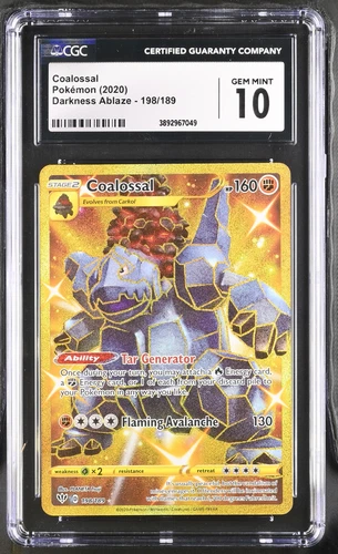 CGC 10 2020 Darkness Ablaze #198/189 Coalossal