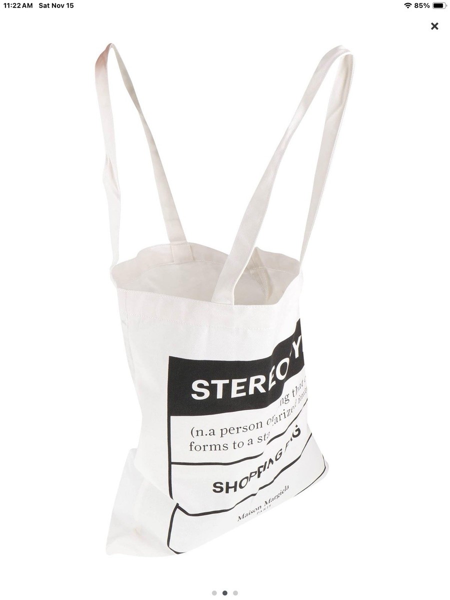 Maison Margiela Stereotype Replica White Logo Tote Bag New Logo 