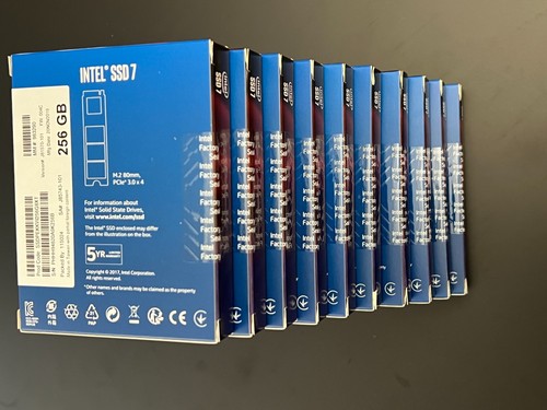Lotto 10x SSD Intel 7 Serie 760p 256GB M.2 PCIe NVMe - NUOVI IMBALLATI - Imagen 2 de 8