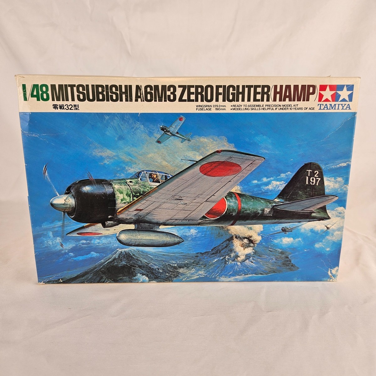 Tamiya Mitsubishi A6M3 Zero Fighter Hamp 1/48 Scale Plastic Model 