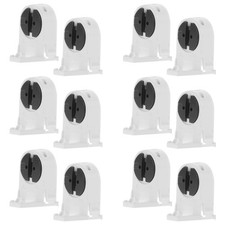 T5 Lamp Holders, 20 Pack, White ABS Fluorescent Tube Sockets