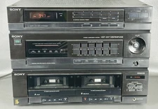 Sony HST-201 Stereo Component Dual Cassette Tuner **FOR PARTS ONLY**