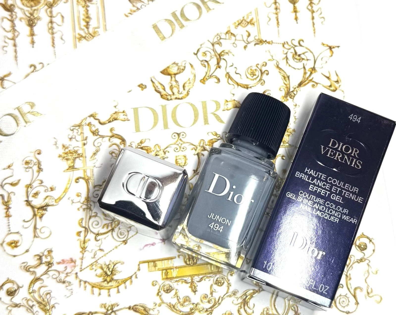 Dior Vernis Haute Couleur Brillance Et Tenue Effect Gel Nail Lacquer 494 Junon