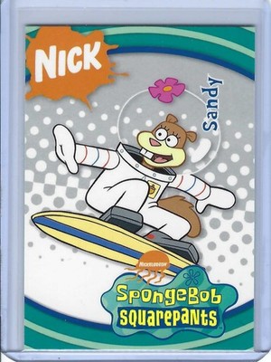 2004 UPPER DECK NICKTOONS SPONGEBOB SPORTS SANDY CHEEKS SURFING CARD # NT-118