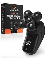 Cordless Bald Head Shavers for Men BaldiePro Head Grooming Starter Kit - Incl...