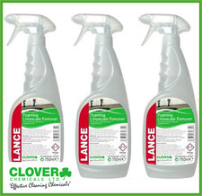 x3 Lance Foaming Limescale Remover 750ML for bathrooms shower screen taps ect