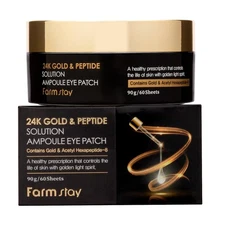 24K Gold and Peptide Perfect Ampoule Eye Patch by FarmStay for Women - 60 Pc