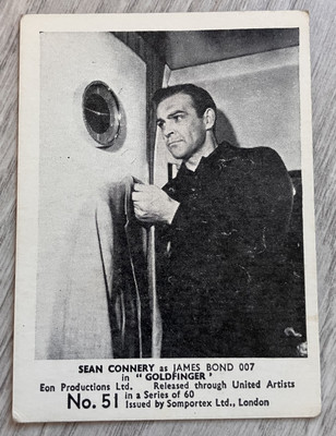  1964 JAMES BOND Somportex Film Scene #51 SEAN CONNERY RARE UK ISSUE