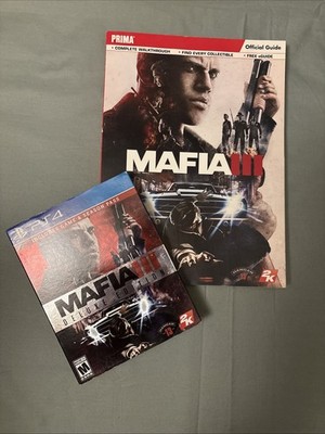 Mafia III Deluxe Edition Ps4 Complete with Map Inserts Bundle With Guide