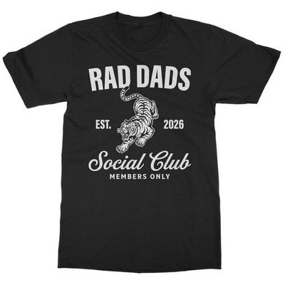 Dad Social Club Est 2026 Rad Dads Fathers Day Unisex T-Shirt