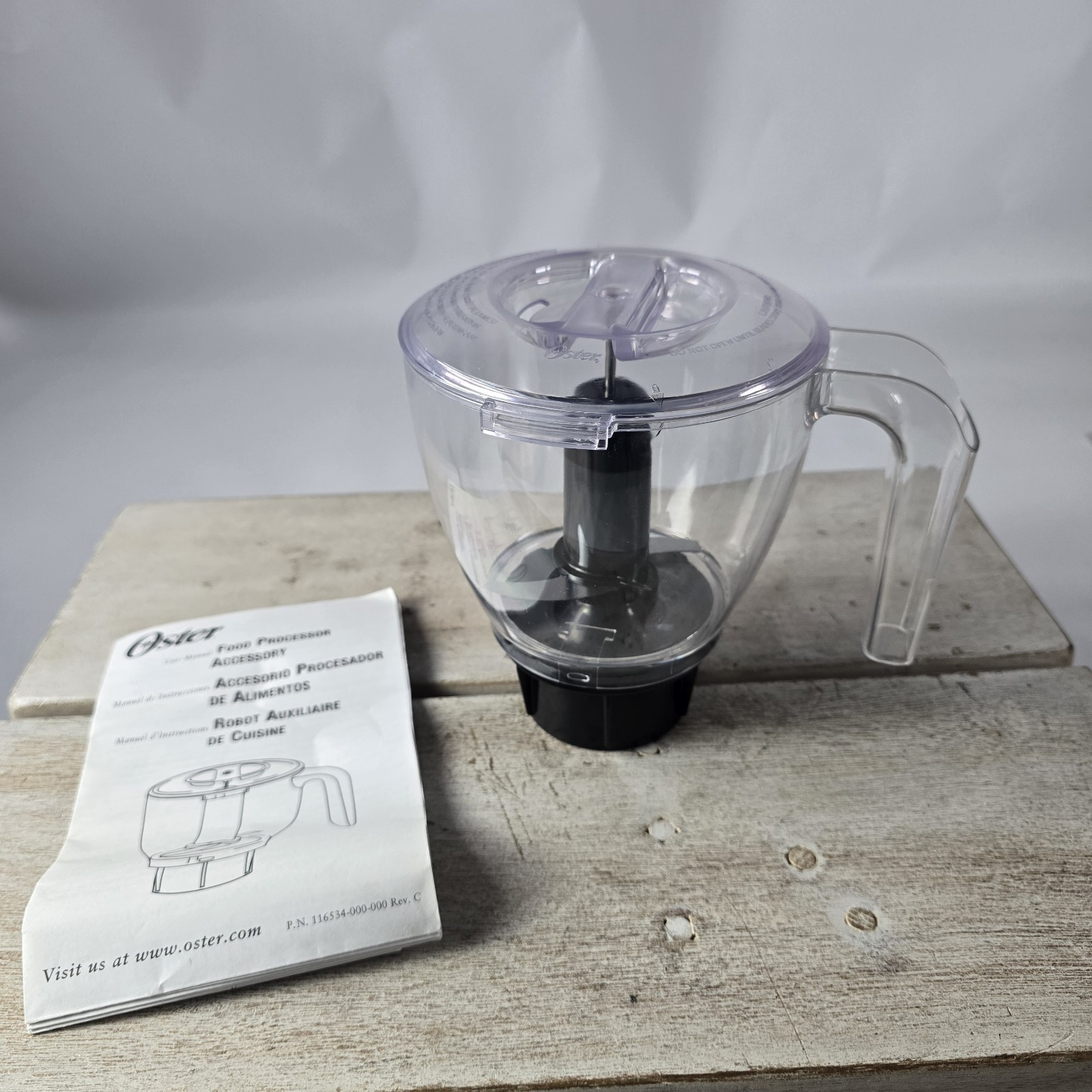 Oster Food Processor Replacement Bowl & Lid w/ Blade - Part 