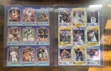 Michael Jordan 1994 95 Sports Illustrated SI For Kids Uncut Card Sheets Lot (2)
