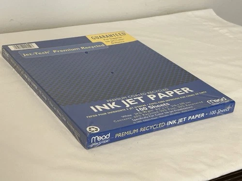 Mead Jet-Tech Premium Coated Inkjet Presentation Paper 100 Sheets 8.5" x 11"