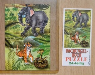 Puzzle Dschungelbuch UR Beipackzettel D 1985 ORIGINAL
