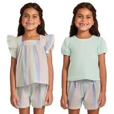 Janie Jack Kids' 3-piece Striped Short Set Size 6