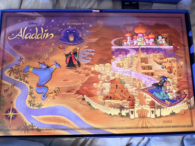D23 Expo 2024 WDI MOG Disney Maps Aladdin Pin Set + Map LE 400