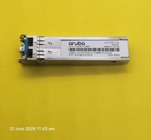 ORIGINAL HPE Aruba Networking 10G SFP+ LC LR 10km SMF transceiver - J9151E - Picture 1 of 4