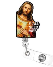 Funny Nurse Nursing Badge Reel Holder Retractable ID Alligator Clip Tag Card