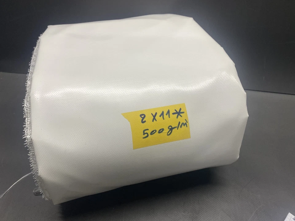 PLANEN ZENTRUM LKW-Plane - Gewebeplane 2 x 11 m - Weiß - ca. 500g/m² - B-Ware *EINSEITIG*