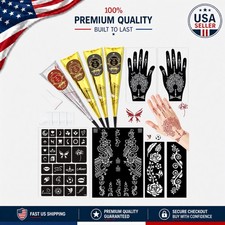 Safe Fun Temporary Tattoo Set for Kids and Adults 34 Patterns Included