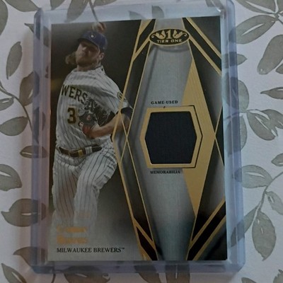Corbin Burnes 2022 Topps Tier One Jersey #T1R-CBU /399 Brewers 2021 NL Cy Young
