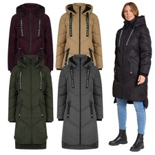 Women's Longline Puffer Coat Hooded Thick Warm Quilted Jacket by Saint & Sinner