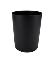 5 Gallon Trash Can, Plastic Office Trash Can, Black Matte