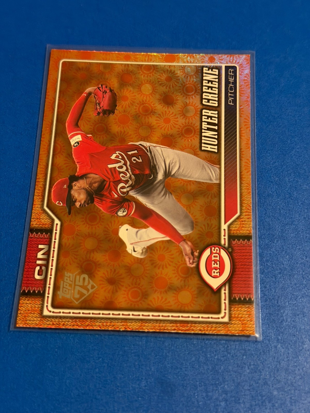 2026 Topps Series 2 - Hunter Greene #382 Holiday Foil Parallel