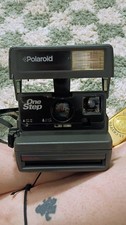 Vintage Polaroid OneStep 600 Instant Film Camera with Flash  Strap Black