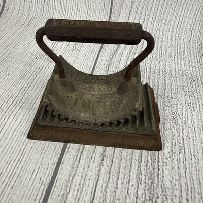 Antique Cast Iron Geneva Rocking Hand Fluter patented 1866 Geneva, Ill.