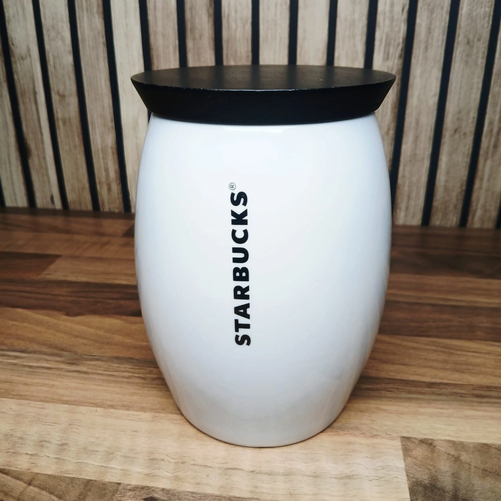 Official Starbucks Coffee Mermaid Logo Kitchen Canister Jar Container