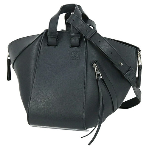 Borsa a mano originale LOEWE amaca piccola nera SHW borsa a tracolla pelle donna 2WAY - Foto 1 di 19