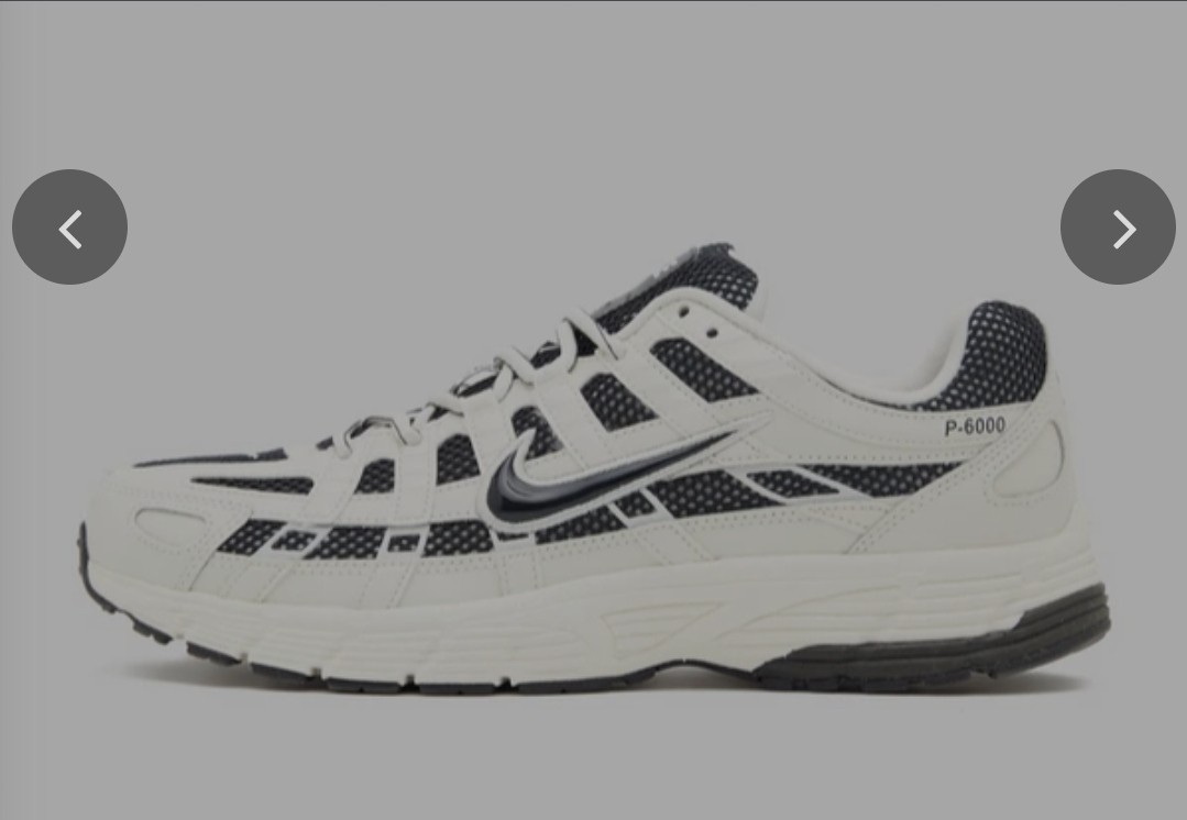 Nike P-6000 Sail Medium Ash Off Noir UK 6.5 RRP £110 New In Box image 2