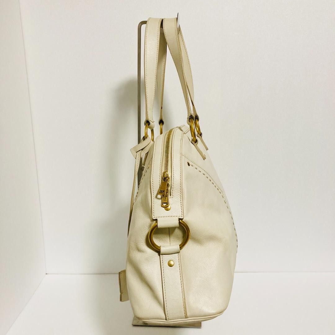 Borsa a tracolla Rank A Yves Saint Laurent M pelle bianca