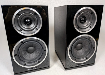 Wharfedale Diamond 220 HiFi Bookshelf Speakers In Black / Tested Sound Amazing