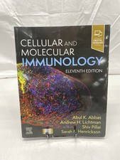 Cellular and Molecular Immunology 11E Textbook Paperback Abbas, Lichtman, Pillai