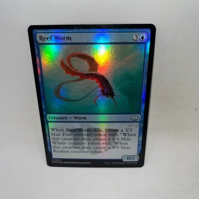 Reef Worm 271 Uncommon Modern Horizons 3 Magic: The Gathering Foil LP