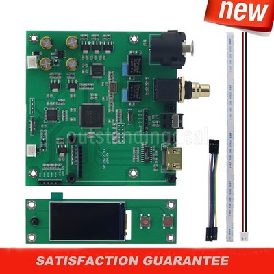 Y4 Optical HDMI Coaxial to IIS Audio Receiver Board with Display Screen os67
