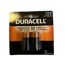 2-Pack Duracell 123 Lithium 3V Photo Battery Expires March 2034
