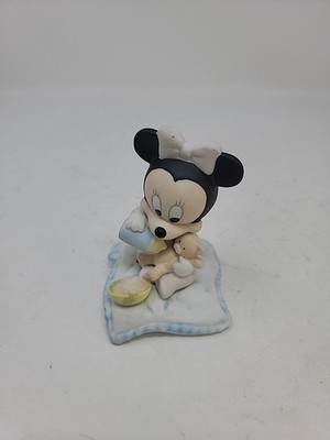 GOEBEL DISNEY Babies  Minnie Feeding Teddy Bear  Figurine