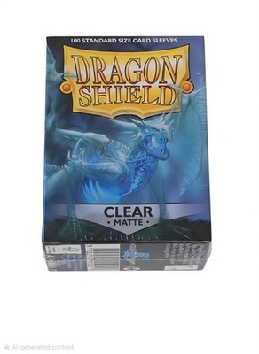 Dragon Shield AT-11001 Dragon Shields Matte Card Sleeves - Clear (100 Count)