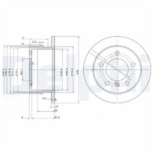 2 Bremsscheiben + 1 Satz Beläge hinten für Mercedes Sprinter 4-T B904 | 259279