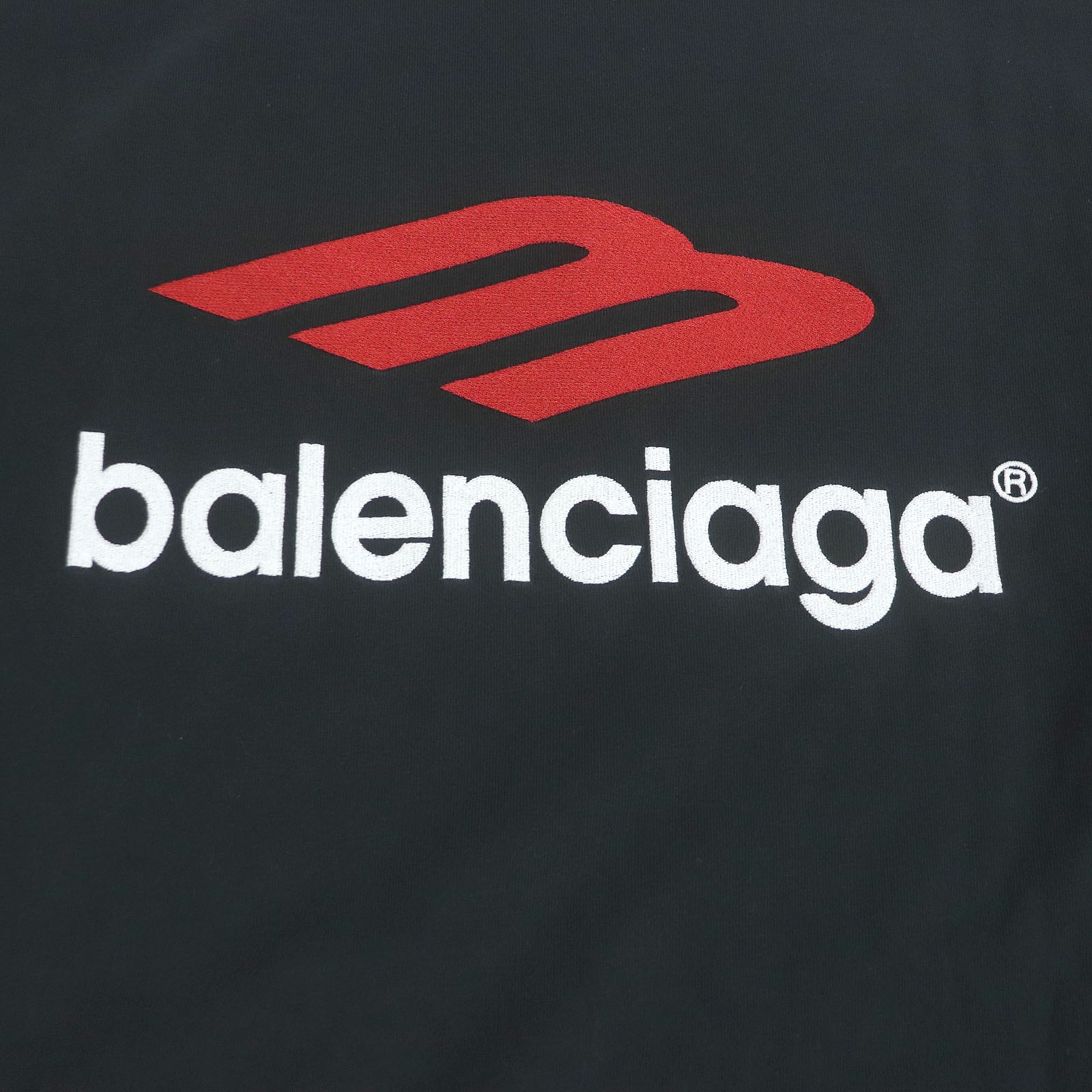 BALENCIAGA Men's T-Shirt Unused Tape Type Oversized Long Sleeve Gray/Black 2 thumbnail 4