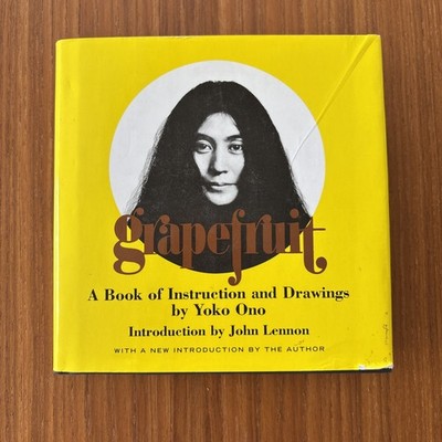 Yoko Ono Grapefruit HC DJ Illustrated Poetry Book Lennon 2000 New Introduction