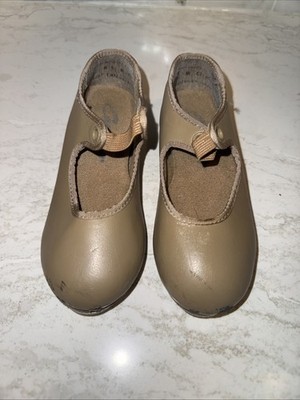 Capezio Tan Tap Shoes Star Tone Heel and Toe Child/Youth Size 8 1/2