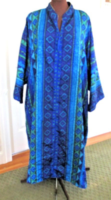 Vintage Sante Classics Mrs. Roper Kaftan Dress Full Length plus size 3X Muu Muu