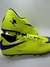 Botines de fútbol talla 13 Nike Hypervenom Phade FG amarillos para hombre 599809-758 totalmente nuevos