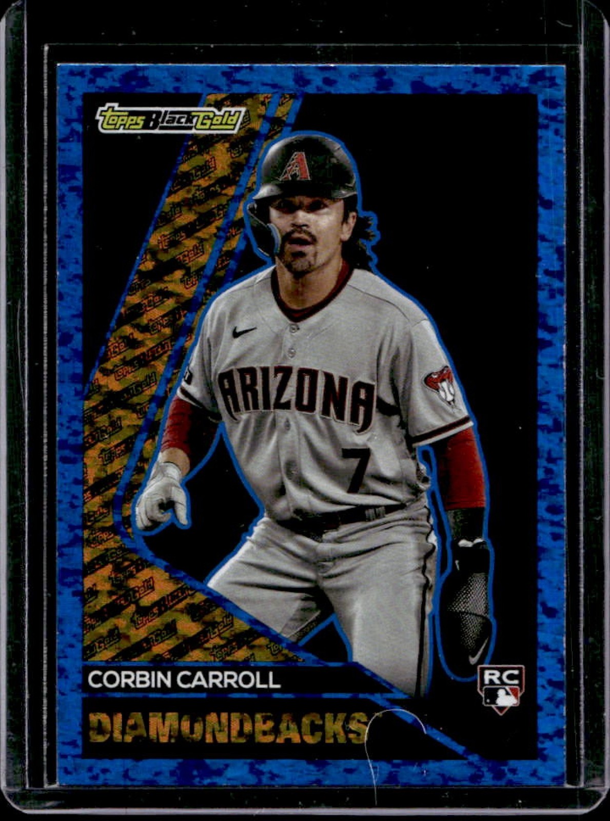 2023 Topps Update Corbin Carroll Black Gold RC Blue Rookie #BG-3 Diamondbacks