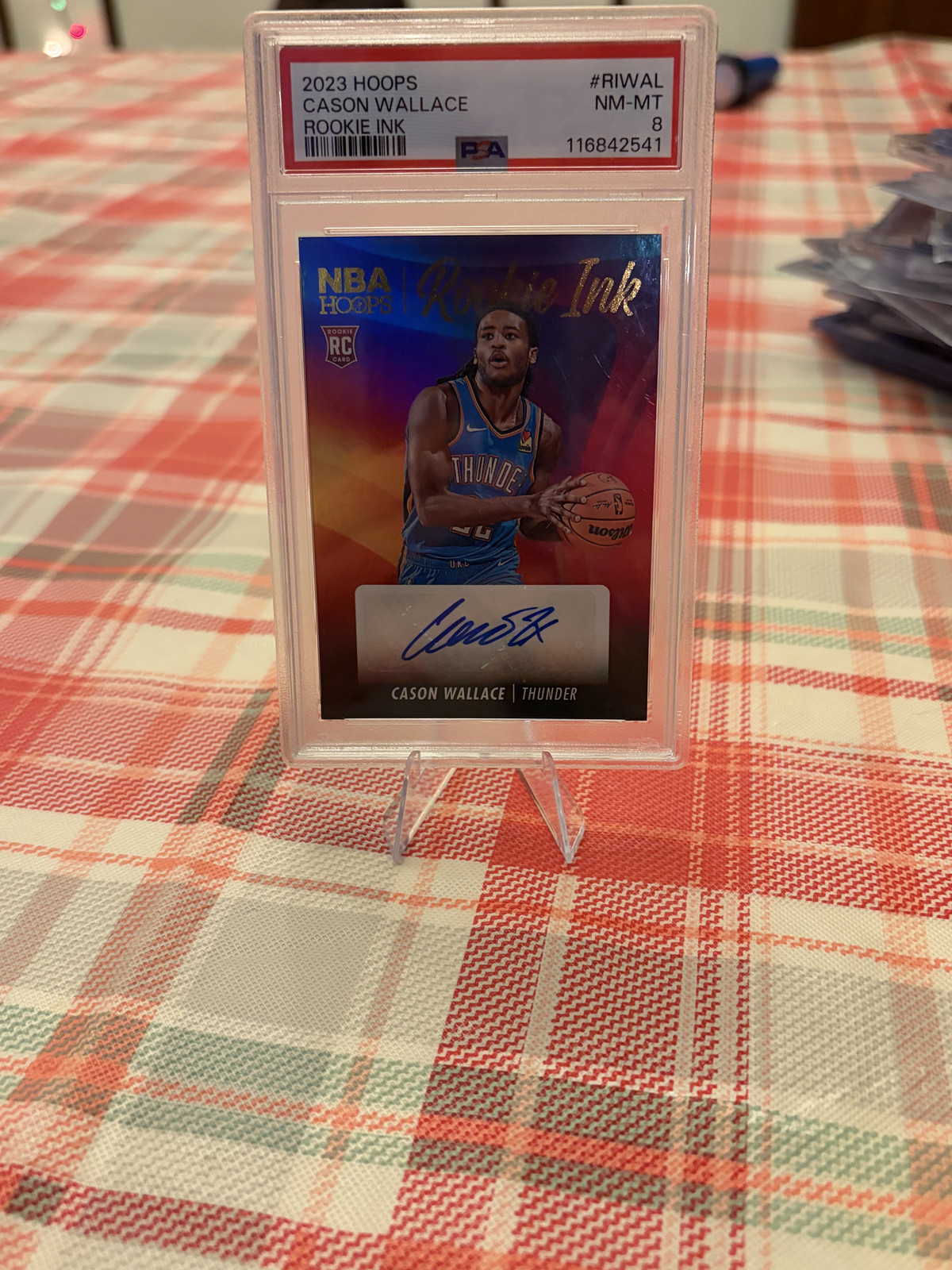 2023-24 Panini NBA Hoops - Rookie Ink Cason Wallace #RI-WAL (AU, RC)